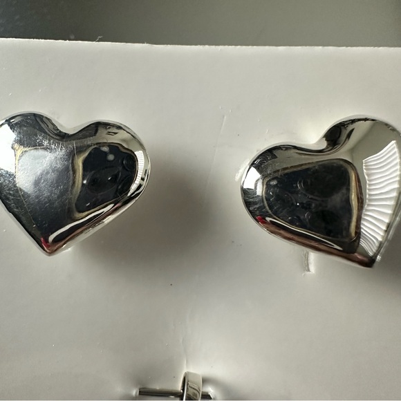 Silver 925 Set Earrings & Pendant Heart Taxco Valentine's Love Friends Couples - Picture 11 of 12